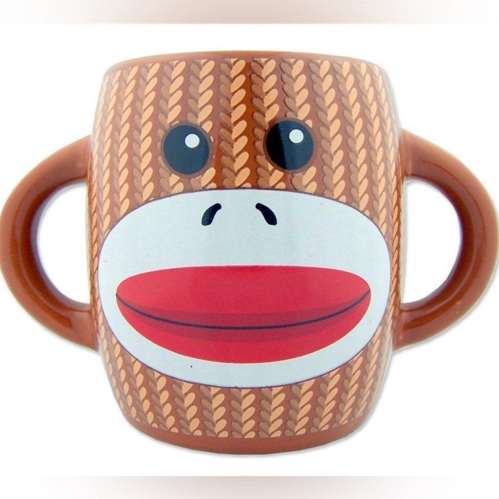 Mug Brown Sock Monkey Coffee Tea Mug 10oz